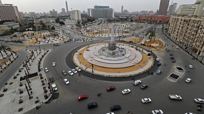 ميدان التحرير وسط القاهرة في 25 آذار/مارس 2020. © أ ف ب/ أرشيف