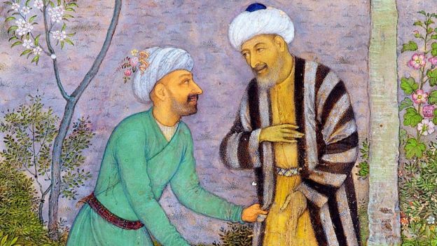 طرأت للشاعر فكرة تأليف كتاب "روضة الورد" بينما كان يتنزه مع صديقه في إحدى الحدائق في الربيع ALAMY