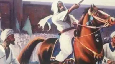 لوحة ترسم تحرير الخرطوم على أيدي أنصار الأمام محمد أحمد المهدي