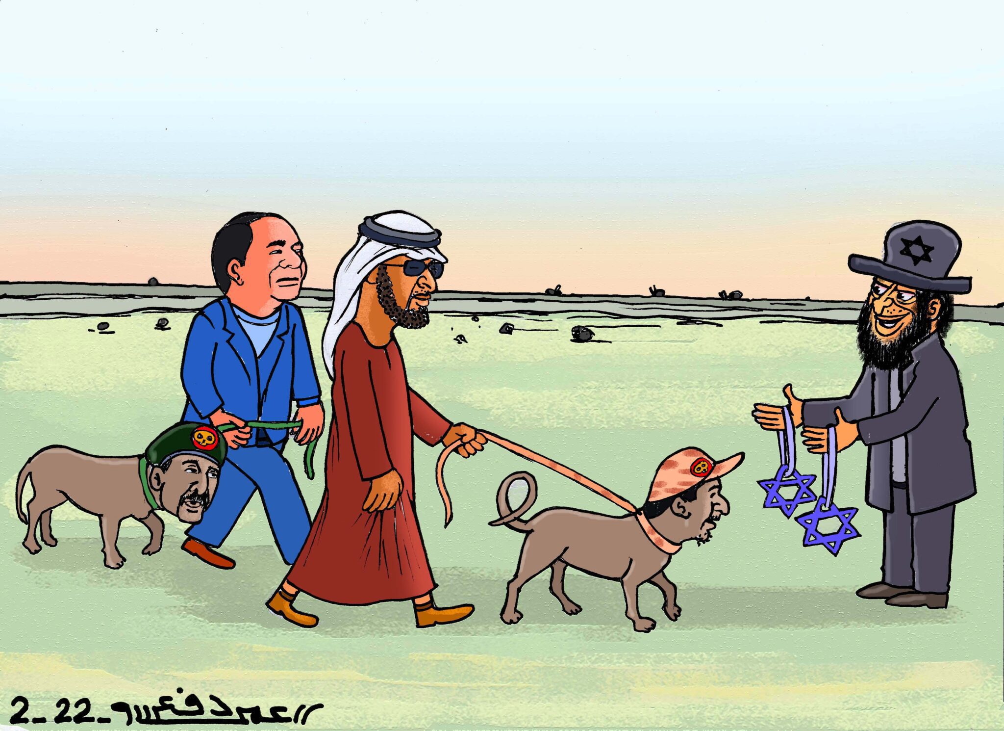 انقلابيو السودان والتطبيع مع اسرائيل ... كاريكاتير عمر دفع الله