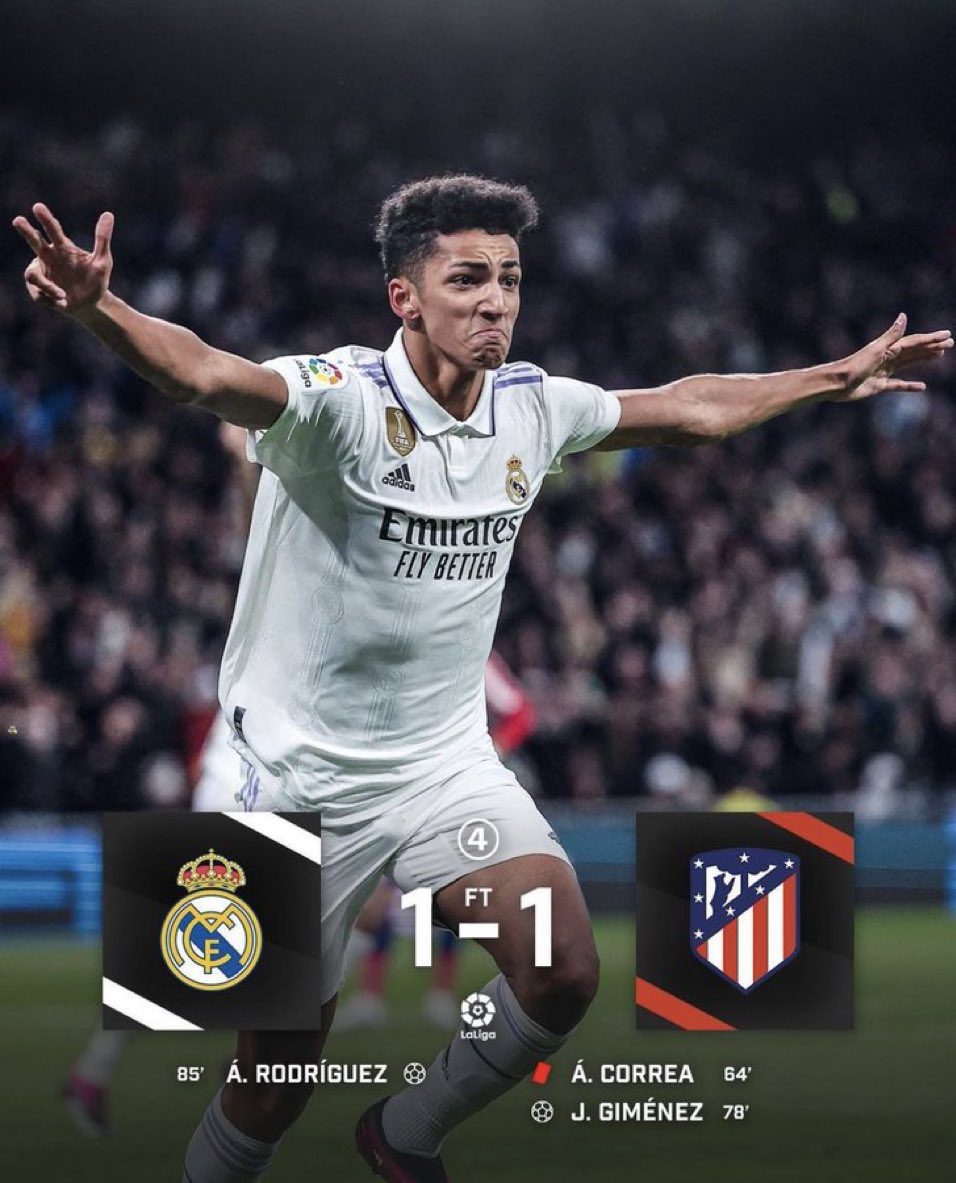 ريال مدريد يتعادل مع اتليتكو مدريد