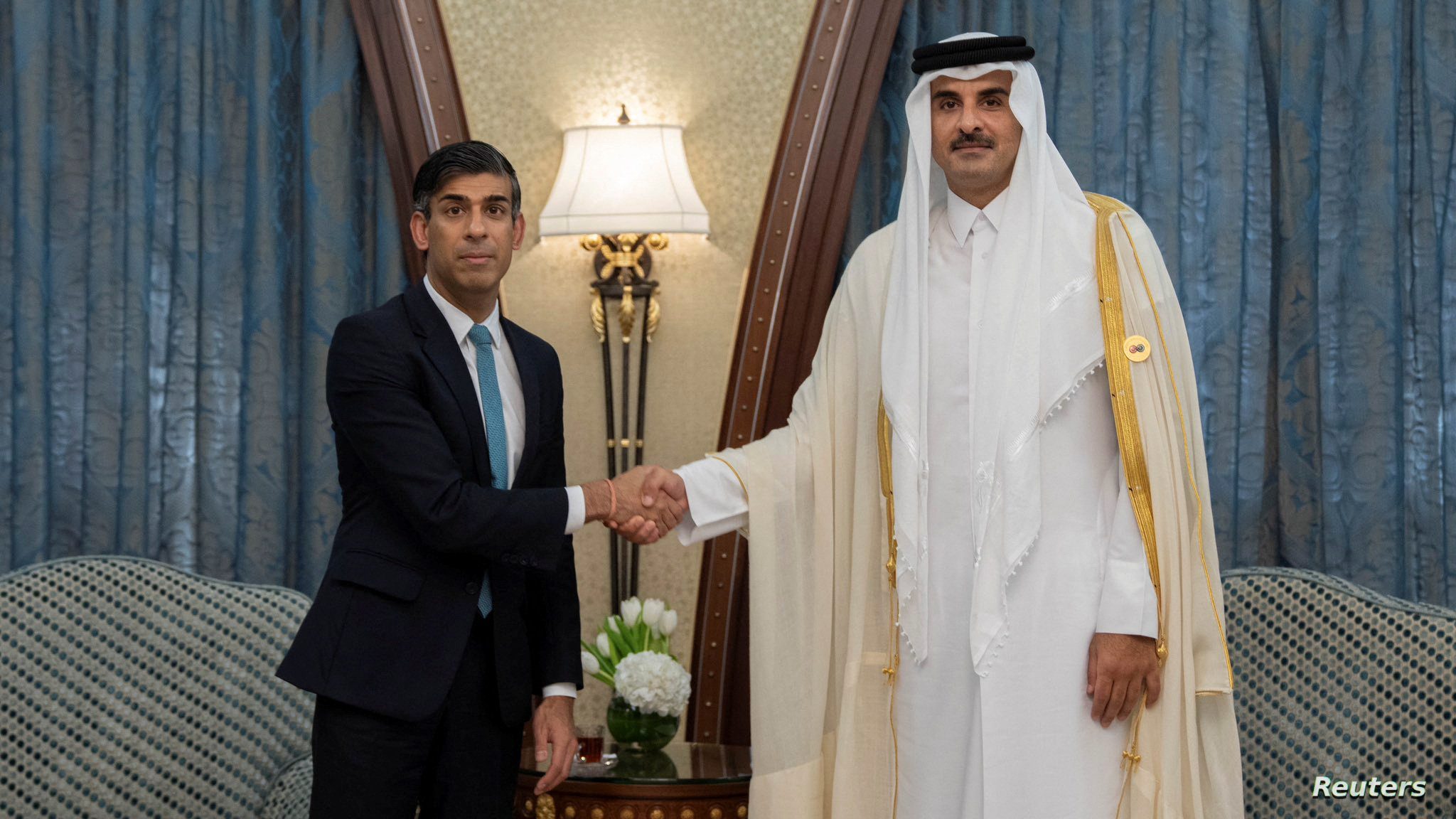 رئيس-الوزراء-البريطاني-وأمير-قطر-يتفقان-على-ضرورة-منع-التصعيد-في-الشرق-الأوسط