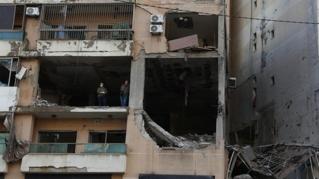 المبنى الذي وقعت فيه عملية اغتيال العاروري في الضاحية الجنوبية لبيروت، لبنان، 3 يناير/كانون الثاني 2024.