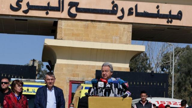 الأمين العام للأمم المتحدة أنطونيو غوتيريش.