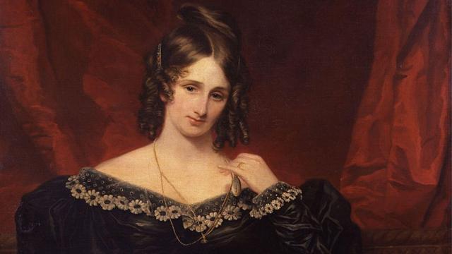 صورة ماري شيلي، التي رسمها الفنان صموئيل جون (1778-1863).