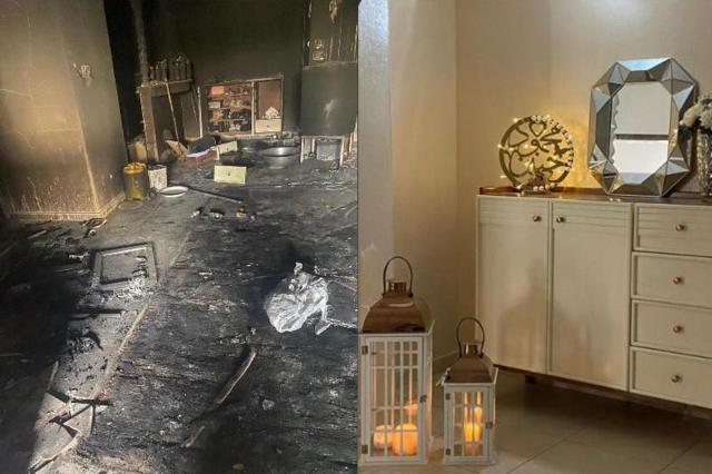 منزل عائلة علا قبل وبعد الحرب