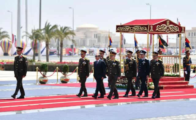 موكب السيسي في العاصمة الإدارية الجديدة