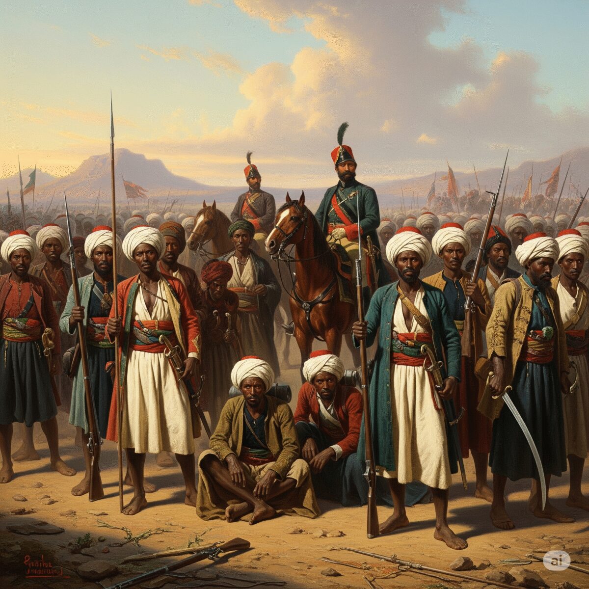 صورة تعبيرية عن هذا الجيش السوداني الذي صنعه محمد علي
