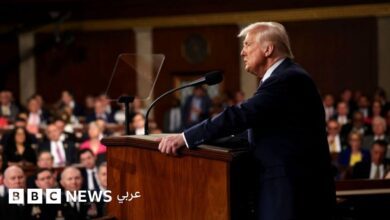 ترامب-يستعرض-ما-عده-إنجازات-في-أطول-خطاب-لـ”حالة-الاتحاد”-تاريخياً،-ويؤكد-بأنه-لن-يسمح-لـ”أكبر-راعٍ-للإرهاب”-بامتلاك-سلاح-نووي