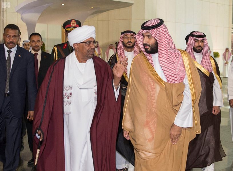 عمر البشير ومحمد بن سلمان