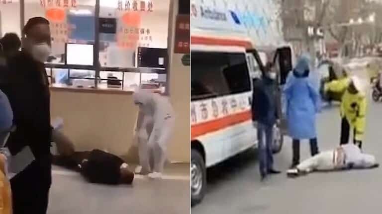 الصينيون يتساقطون في الشوارع