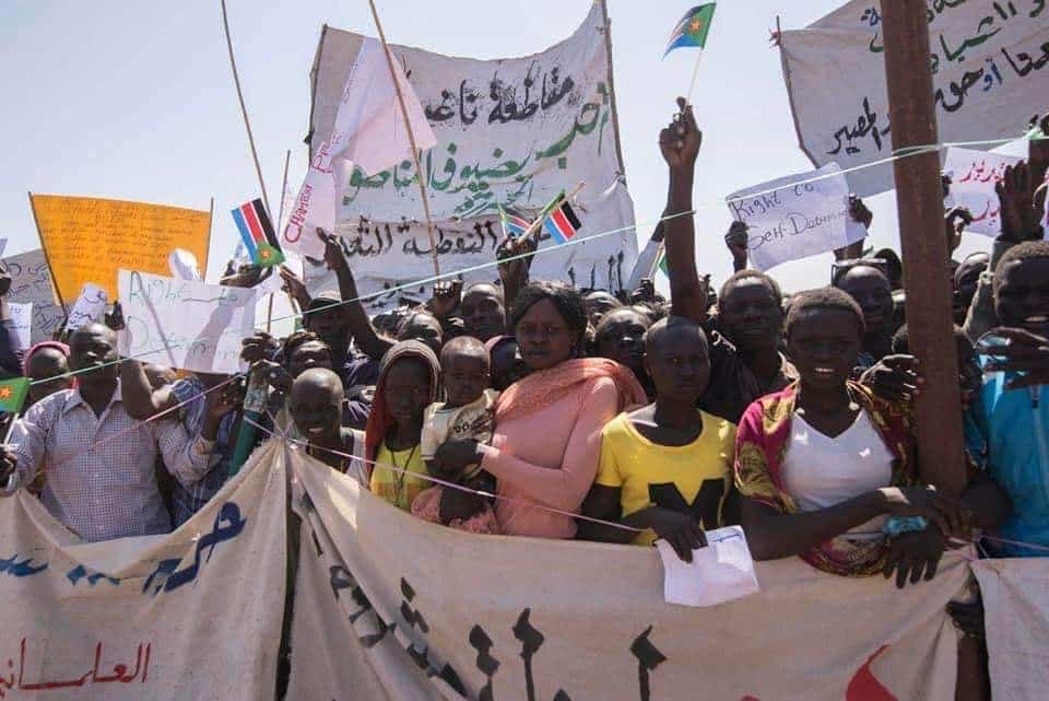 أهالي كاودا استقبلوا حمدوك بحفاوة
