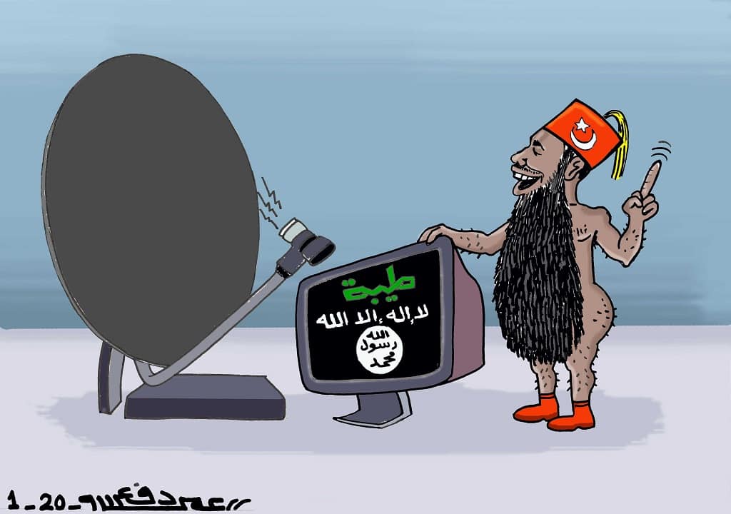 تركيا تعيد الحياة لقناة طيبة ... كاريكاتير