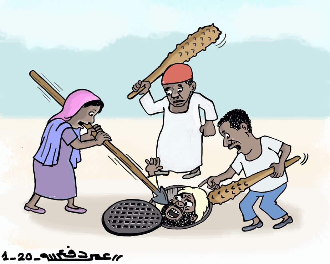نهاية الغزاة الفاتحين ... كاريكاتير عمر دفع الله