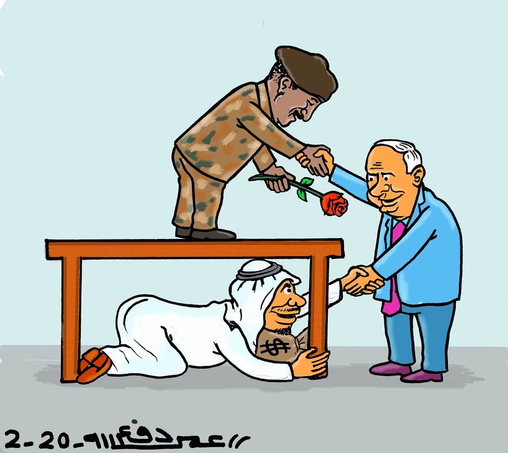 دول خليجية خلف لقاء نتنياهو والبرهان ... كاريكاتير عمر دفع الله