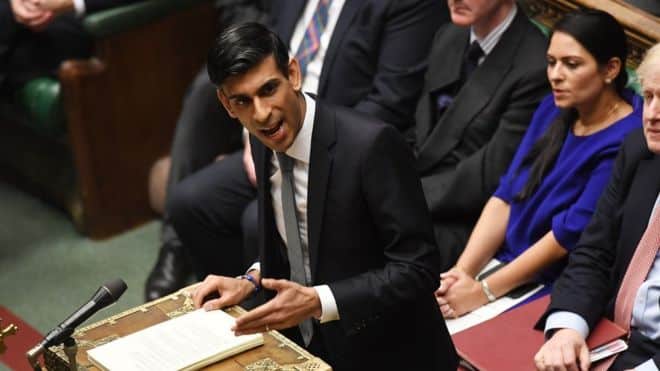 يقول سوناك إن موازنة 2020 تقدم "أكبر دفعة مالية مستدامة منذ قرابة 30 عاماً" UKPARLIAMENT/JESSICATAYLOR