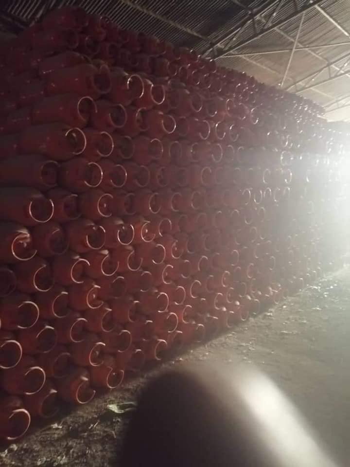 ضبط 9000 أنبوبة غاز بأحد مخازن كسلا