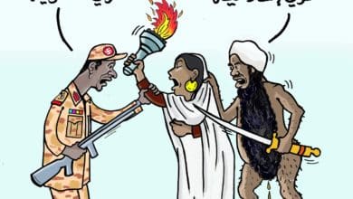 المجلس العسكري - اسلامية - عسكرية - كاريكاتير عمر دفع الله