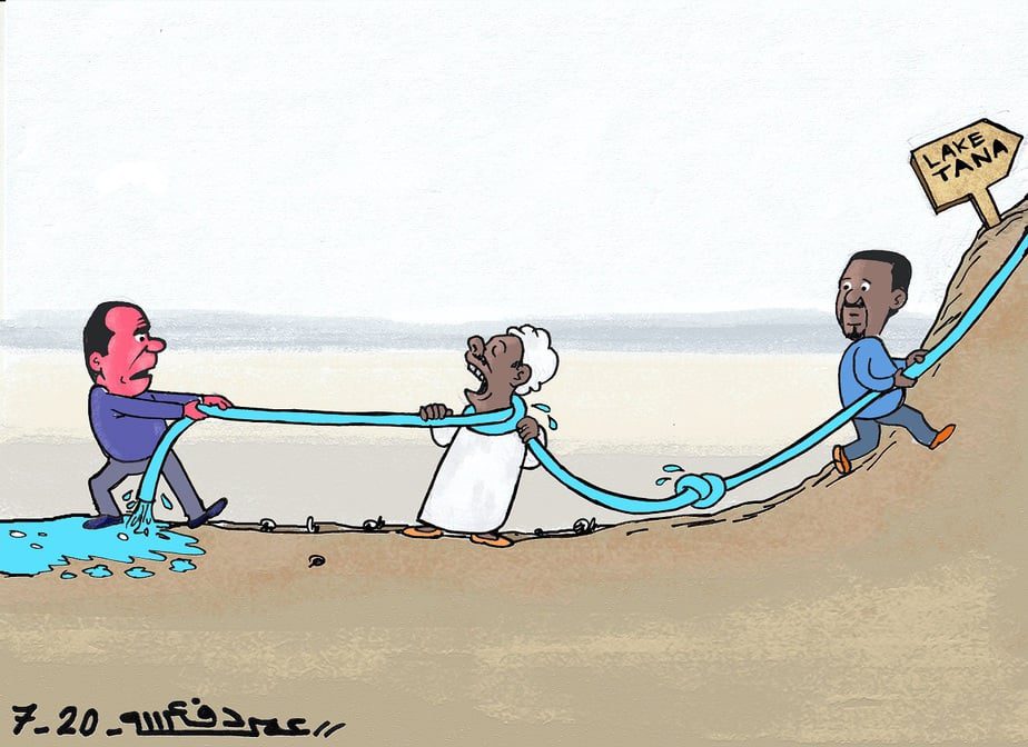 سد النهضة ... كاريكاتير عمر دفع الله