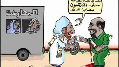 الصادق المهدي ... كاريكاتير عمر دفع الله