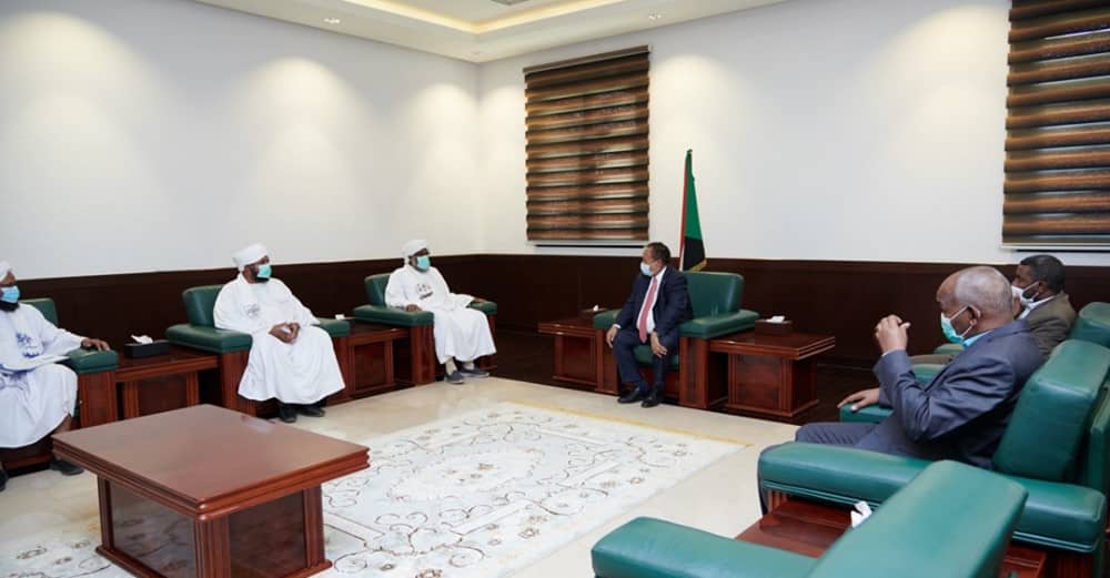 حمدوك يلتقي وفد أنصار السنة