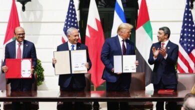 توقيع اتفاقية التطبيع بين إسرائيل والإمارات والبحرين EPA