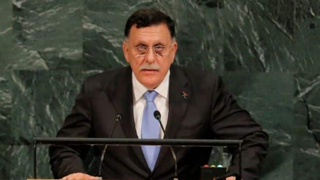 السراج اتهم أطرافا لم يسمّها، بـ"المراهنة على خيار الحرب". REUTERS