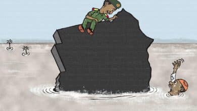 عبدالفتاح البرهان ... كاريكاتير عمر دفع الله