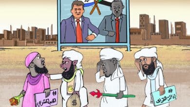 إيلي كوهين: اتفاق التطبيع سيوقّع في حفل بواشنطن .. كاريكاتير عمر دفع الله