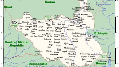 خريطة جنوب السودان