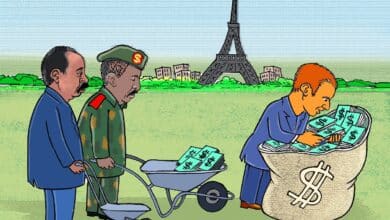 السودان، مؤتمر باريس 2021 ... كاريكاتير عمر دفع الله