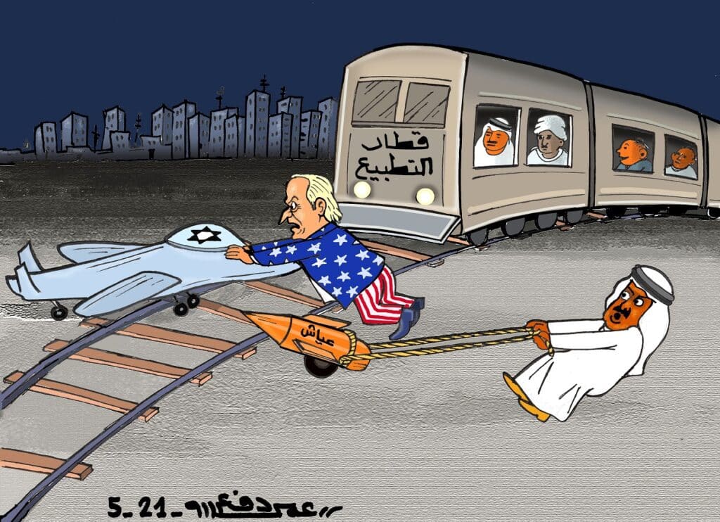العرب والتطبيع مع اسرائيل ... كاريكاتير عمر دفع الله