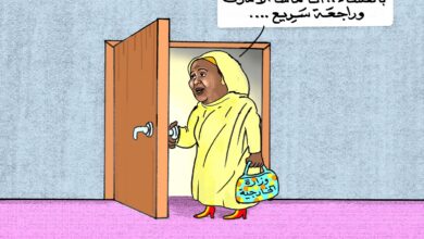 مريم الصادق وزيرة الخارجية ... كاريكاتير عمر دفع الله