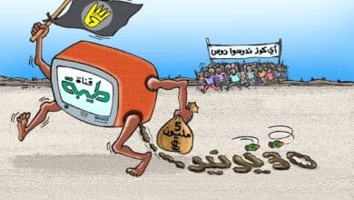 قناة طيبة، وتجار الدين ... كاريكاتير عمر دفع الله