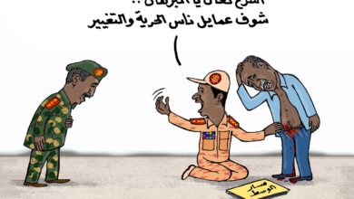 التوم هجو للعربية: الحرية والتغيير خصتنا ... كاريكاتير عمر دفع الله