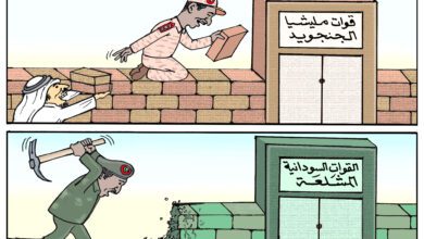 القوات السودانية المسلحة ... كاريكاتير عمر دفع الله