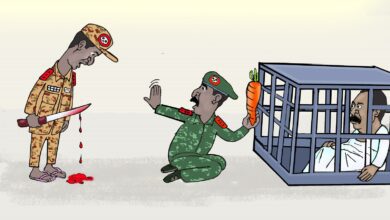 البرهان وحميدتي هل يقنعان حمدوك ... كاريكاتير عمر دفع الله
