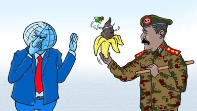 رفض عالمي لانقلاب البرهان ... كاريكاتير عمر دفع الله