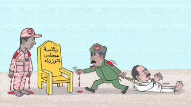 رئيس وزراء رغم أنفه ... كاريكاتير عمر دفع الله