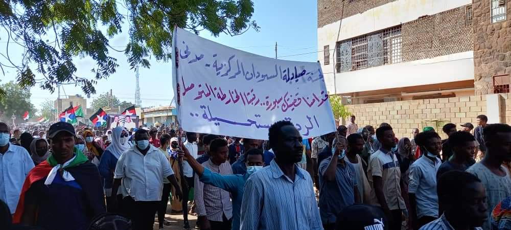 موكب مدينة مدني مليونية 30 يناير