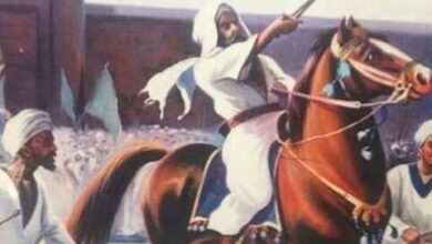 لوحة ترسم تحرير الخرطوم على أيدي أنصار الأمام محمد أحمد المهدي
