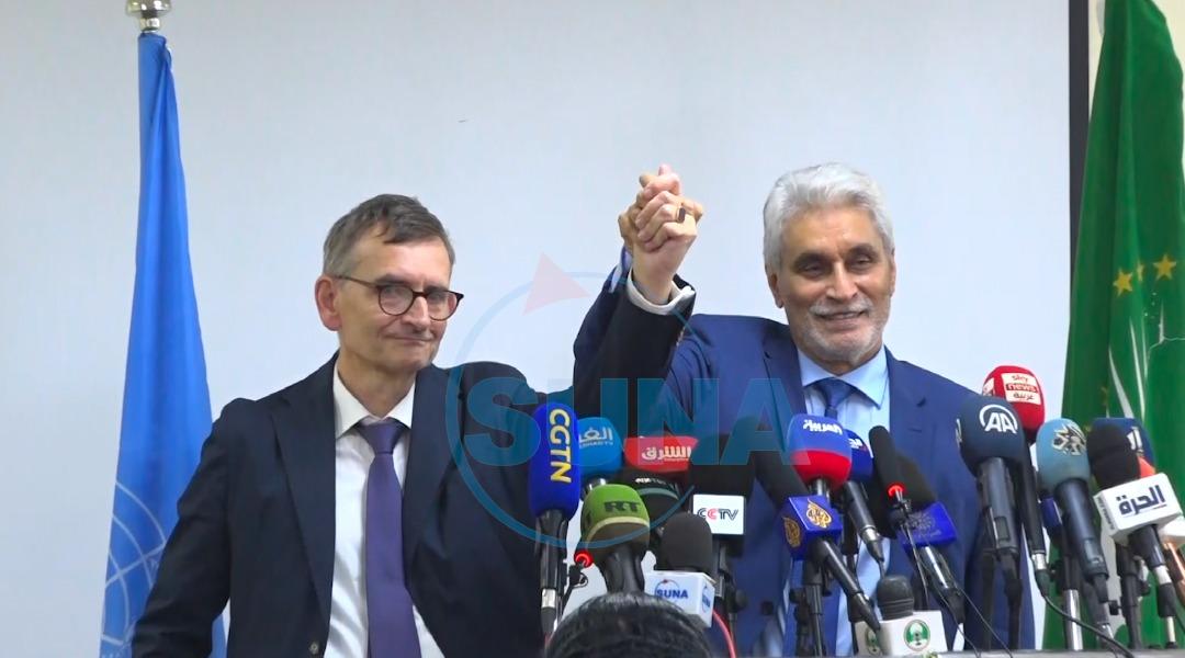 فولكر و ودلباد في مؤتمر صحفي مشترك -الخرطوم