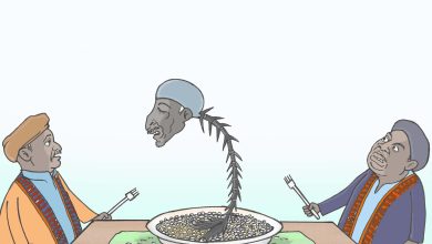 محمد عثمان الميرغني... كاريكاتير عمر دفع الله