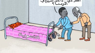 مناوي: لن نقبل تسوية تمت تحت السرير ... كاريكاتير عمر دفع الله