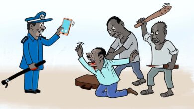 فساد الشرطة السودانية ... كاريكاتير عمر دفع الله