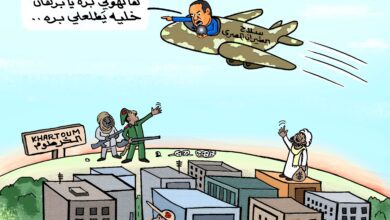 البرهان يتخلص من حميدتي … كاريكاتير عمر دفع الله