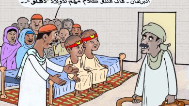 البرهان ومنابره السياسية ... كاريكاتير عمر دفع الله