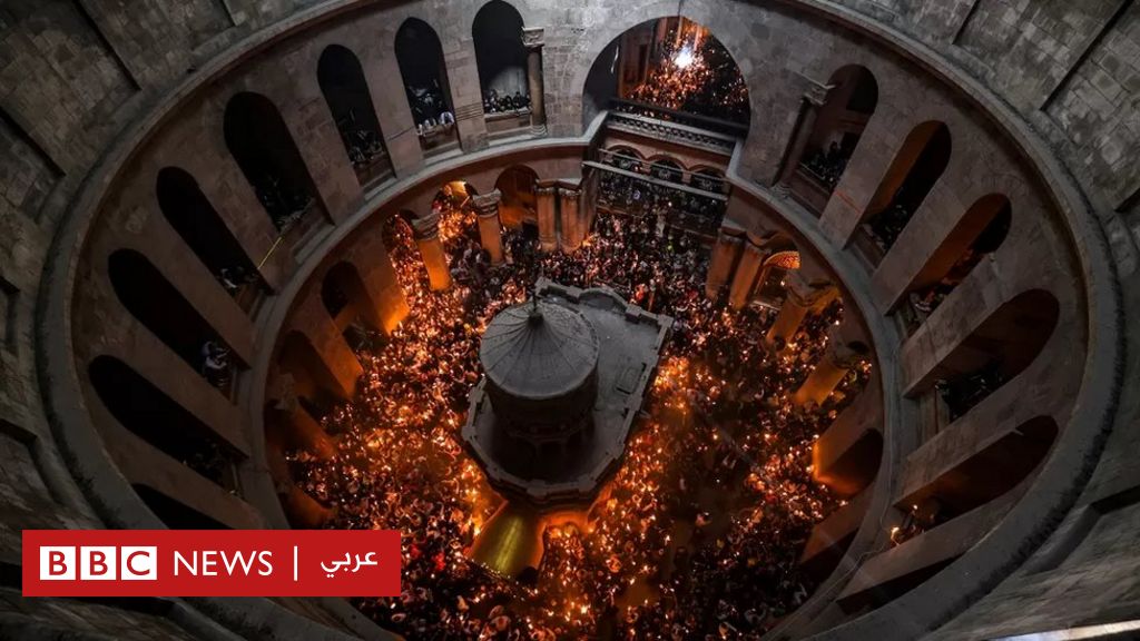 عيد-الفصح:-المسيحيون-يحيون-سبت-النور-في-القدس-رغم-القيود-الإسرائيلية
