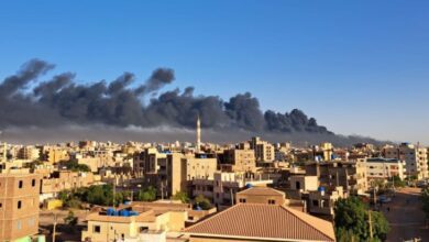 سحب الدخان في سماء الخرطوم