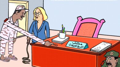 ضغوط أمريكية على البرهان ... كاريكاتير عمر دفع الله
